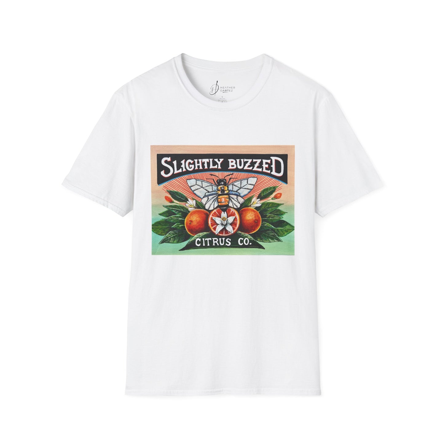 Slightly Buzzed Citrus Co. Unisex Softstyle T-Shirt - Fun and Relaxed Vibe