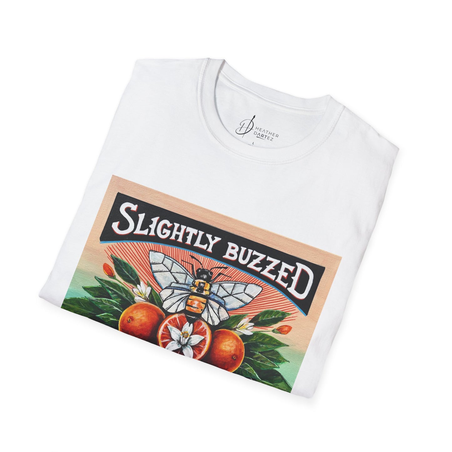 Slightly Buzzed Citrus Co. Unisex Softstyle T-Shirt - Fun and Relaxed Vibe