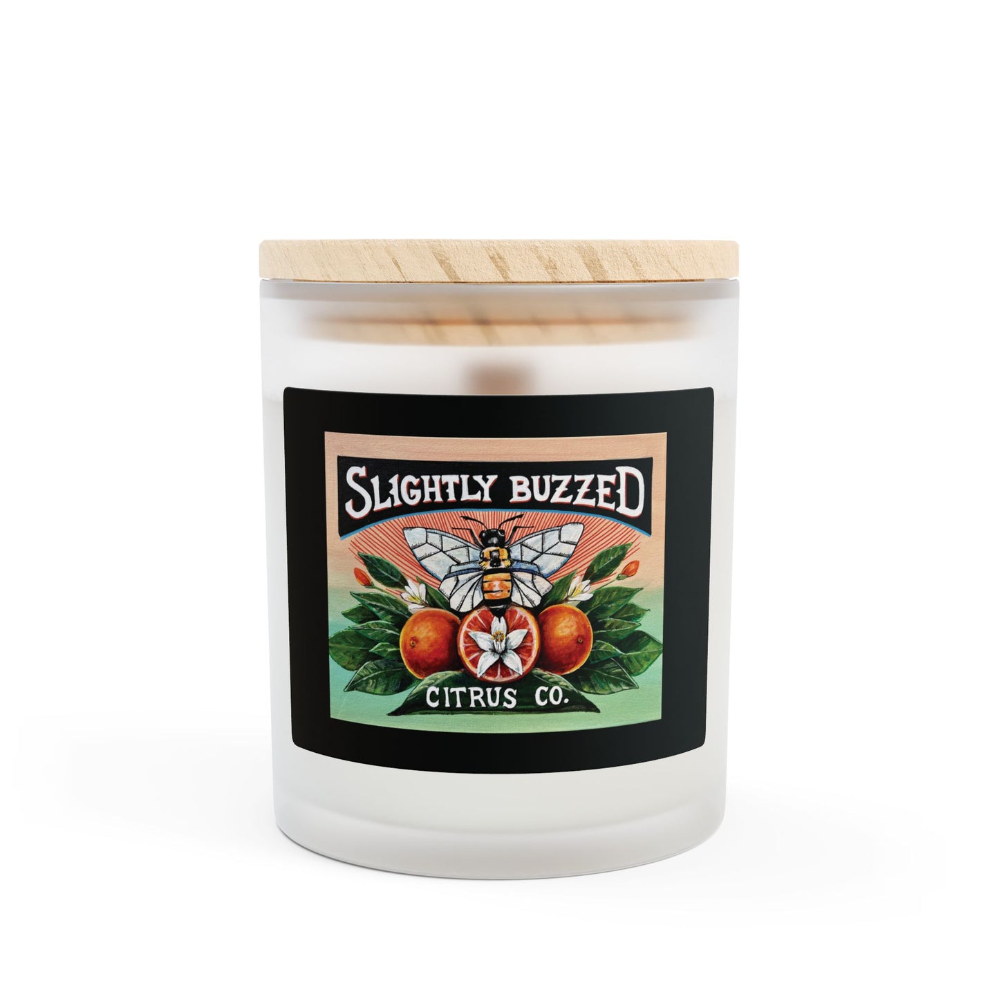 Slightly Buzzed Citrus Co. Company Candle - 11oz Frosted Glass