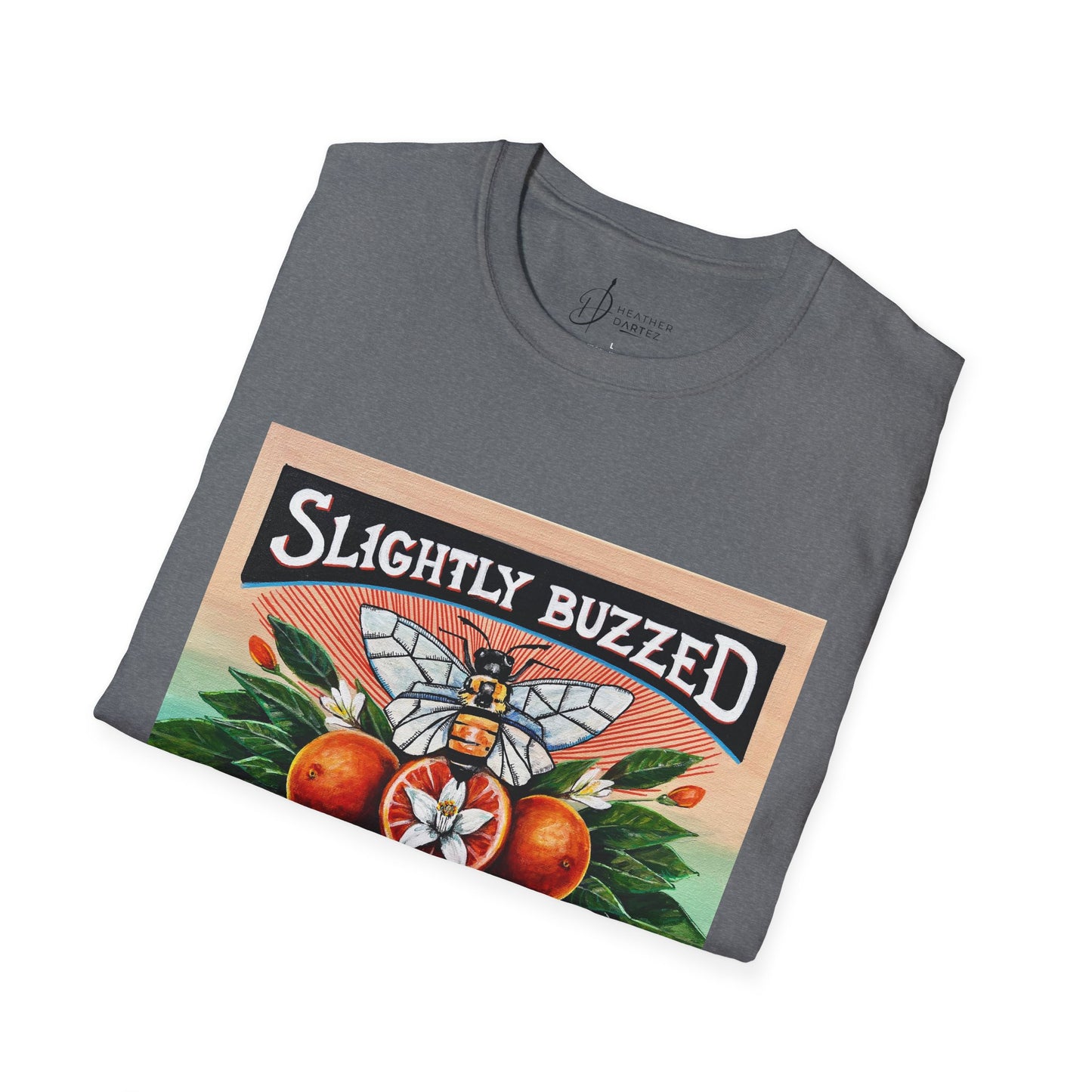 Slightly Buzzed Citrus Co. Unisex Softstyle T-Shirt - Fun and Relaxed Vibe