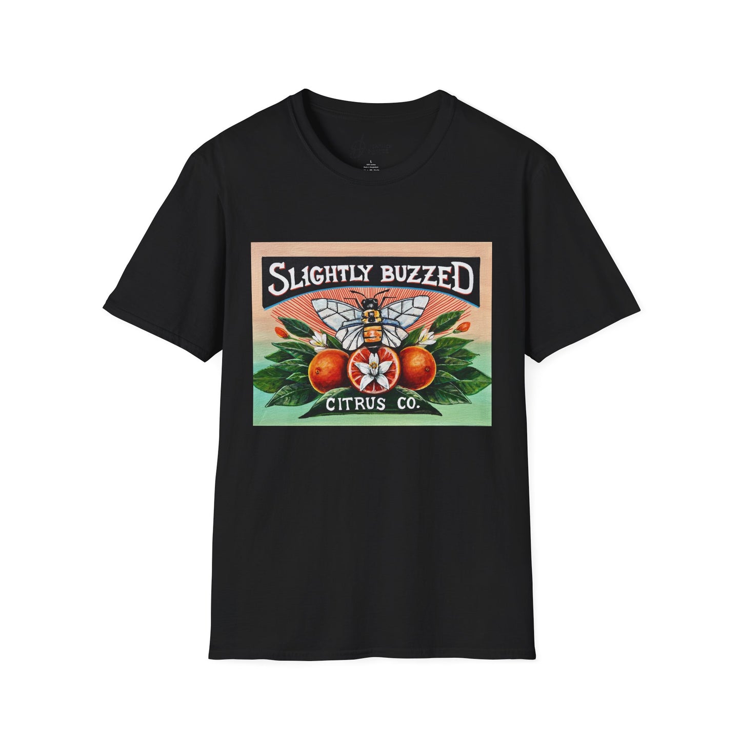 Slightly Buzzed Citrus Co. Unisex Softstyle T-Shirt - Fun and Relaxed Vibe