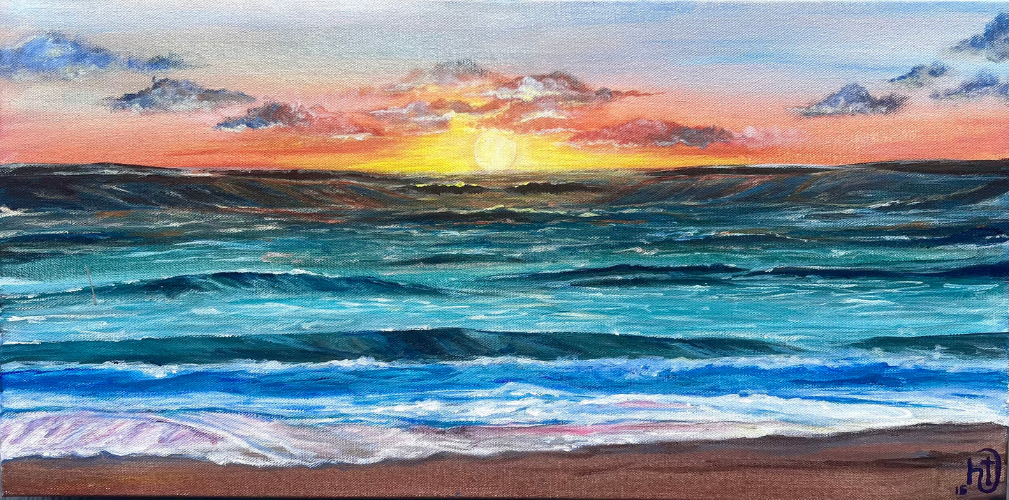 Mystic Sunrise - Original Acrylic Painting