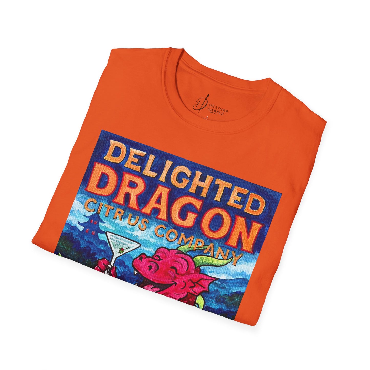 Delighted Dragon Citrus Company Unisex Softstyle T-Shirt