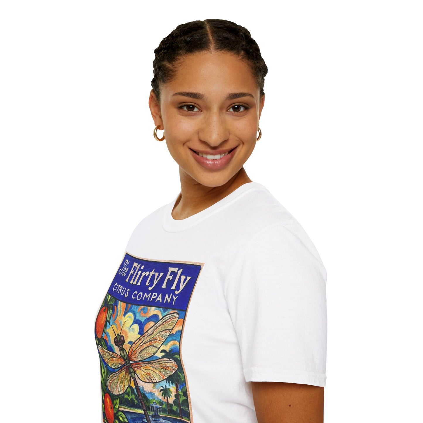 The Flirty Fly Citrus Company Unisex Softstyle T-Shirt