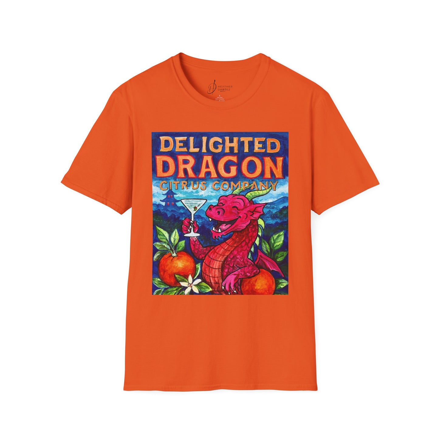 Delighted Dragon Citrus Company Unisex Softstyle T-Shirt