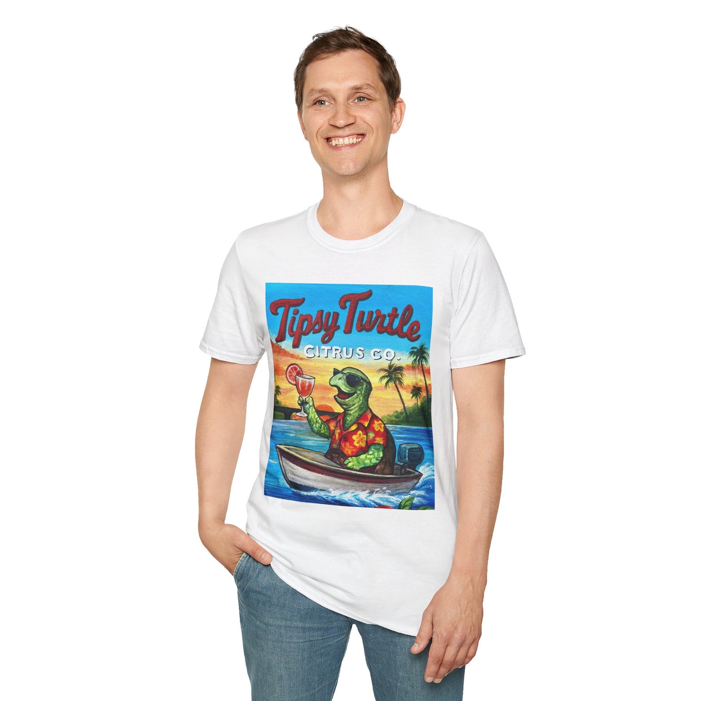 Tipsy Turtle Citrus Company Unisex Softstyle T-Shirt