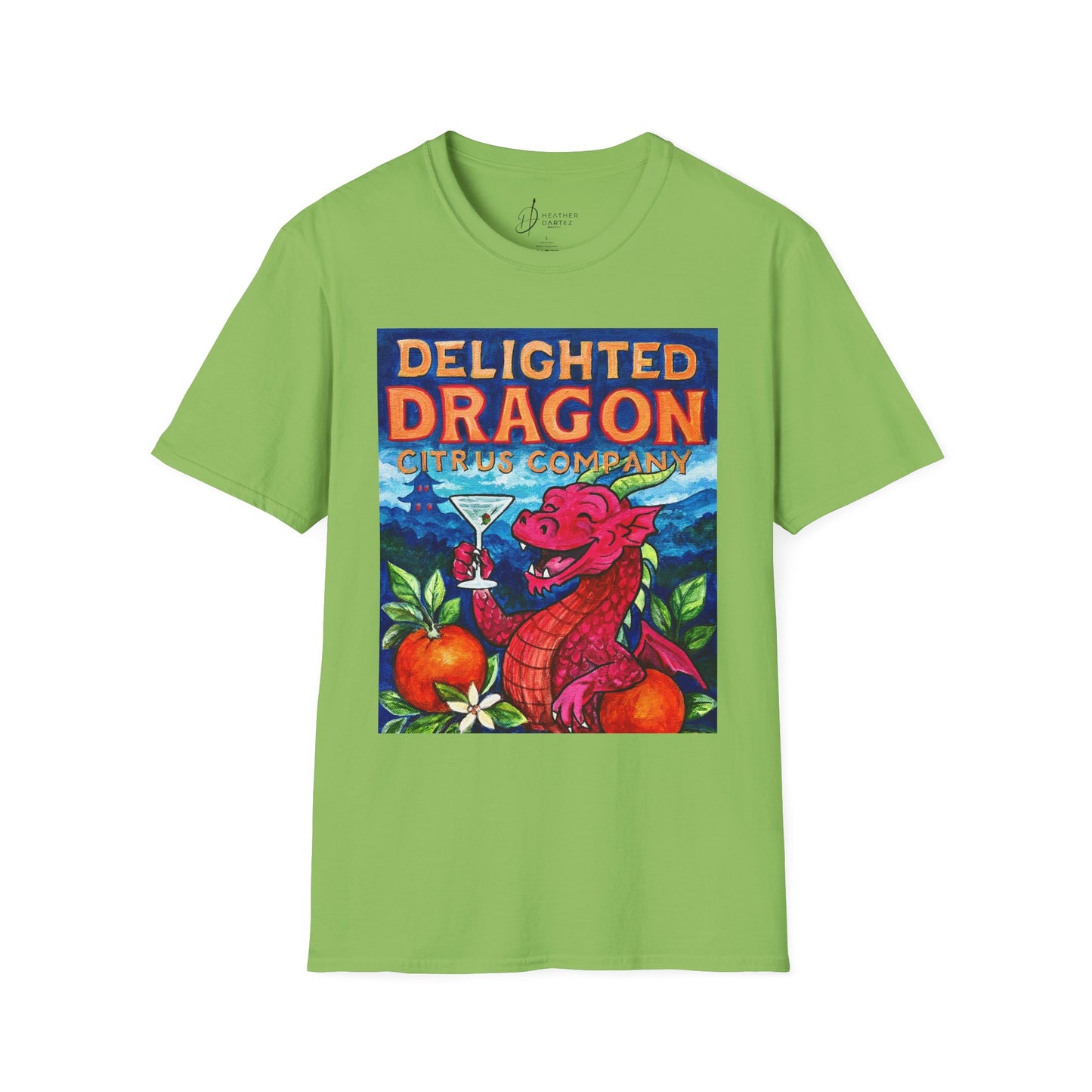 Delighted Dragon Citrus Company Unisex Softstyle T-Shirt