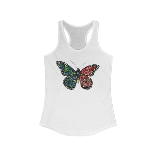 Opposing Forces Butterfly Women's Ideal Racerback Tank