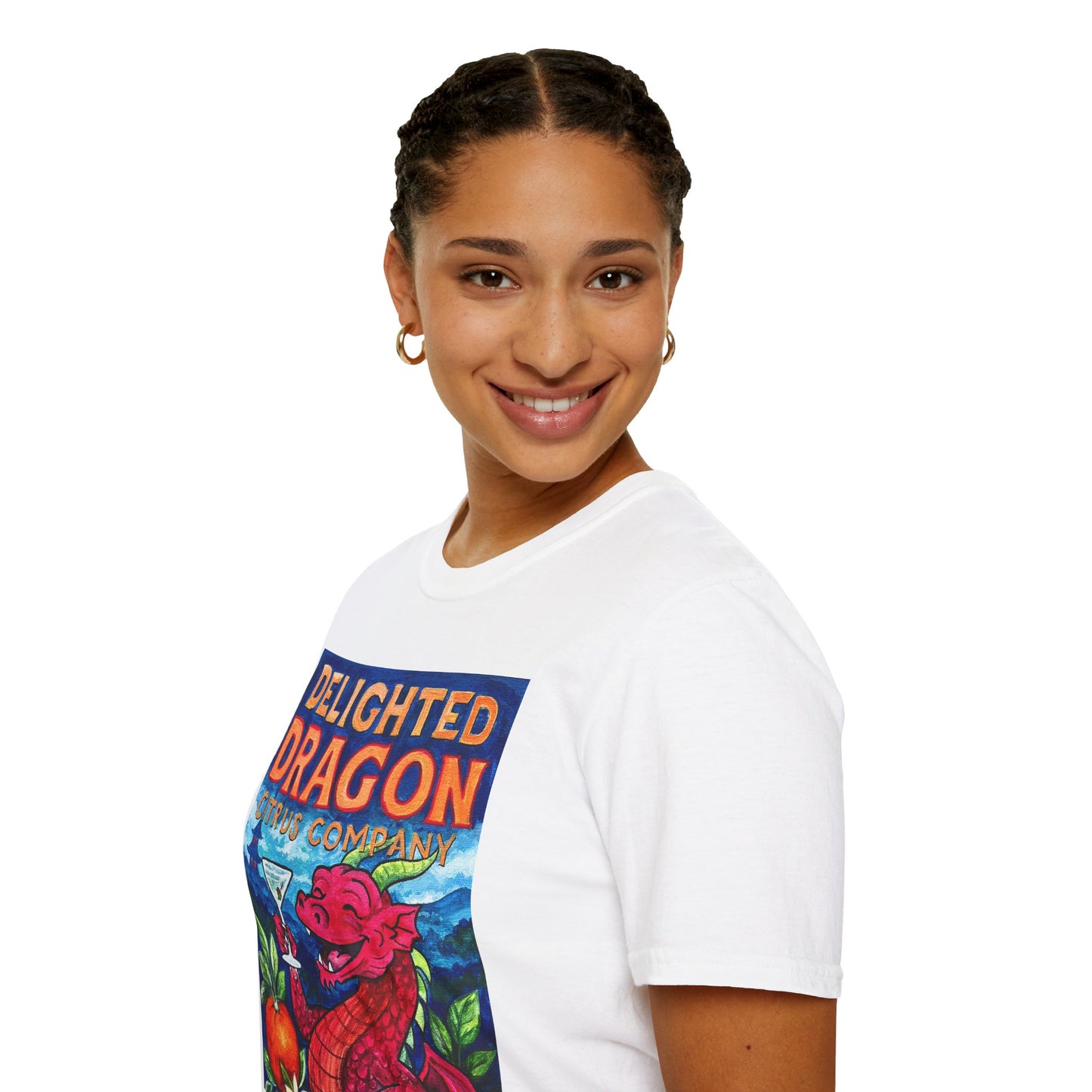 Delighted Dragon Citrus Company Unisex Softstyle T-Shirt