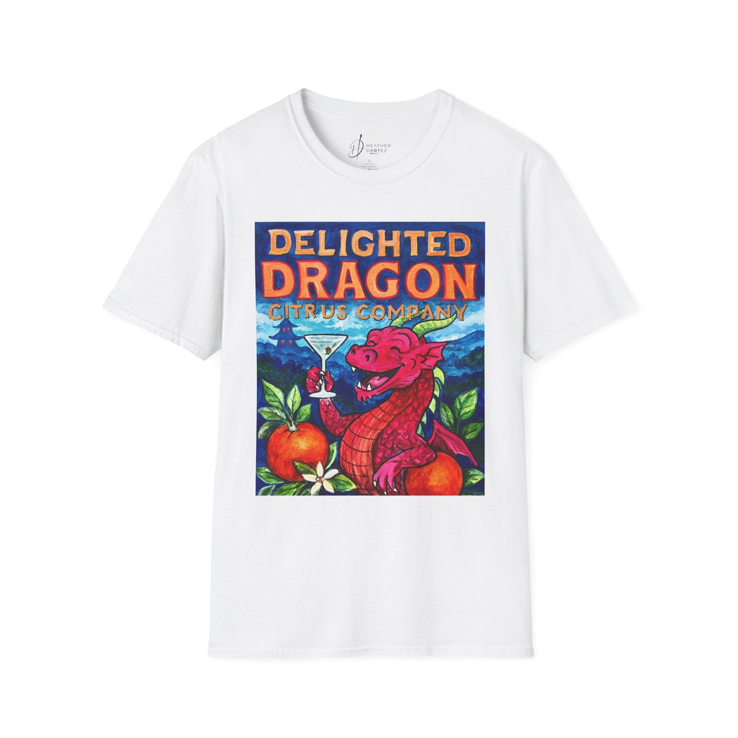 Delighted Dragon Citrus Company Unisex Softstyle T-Shirt