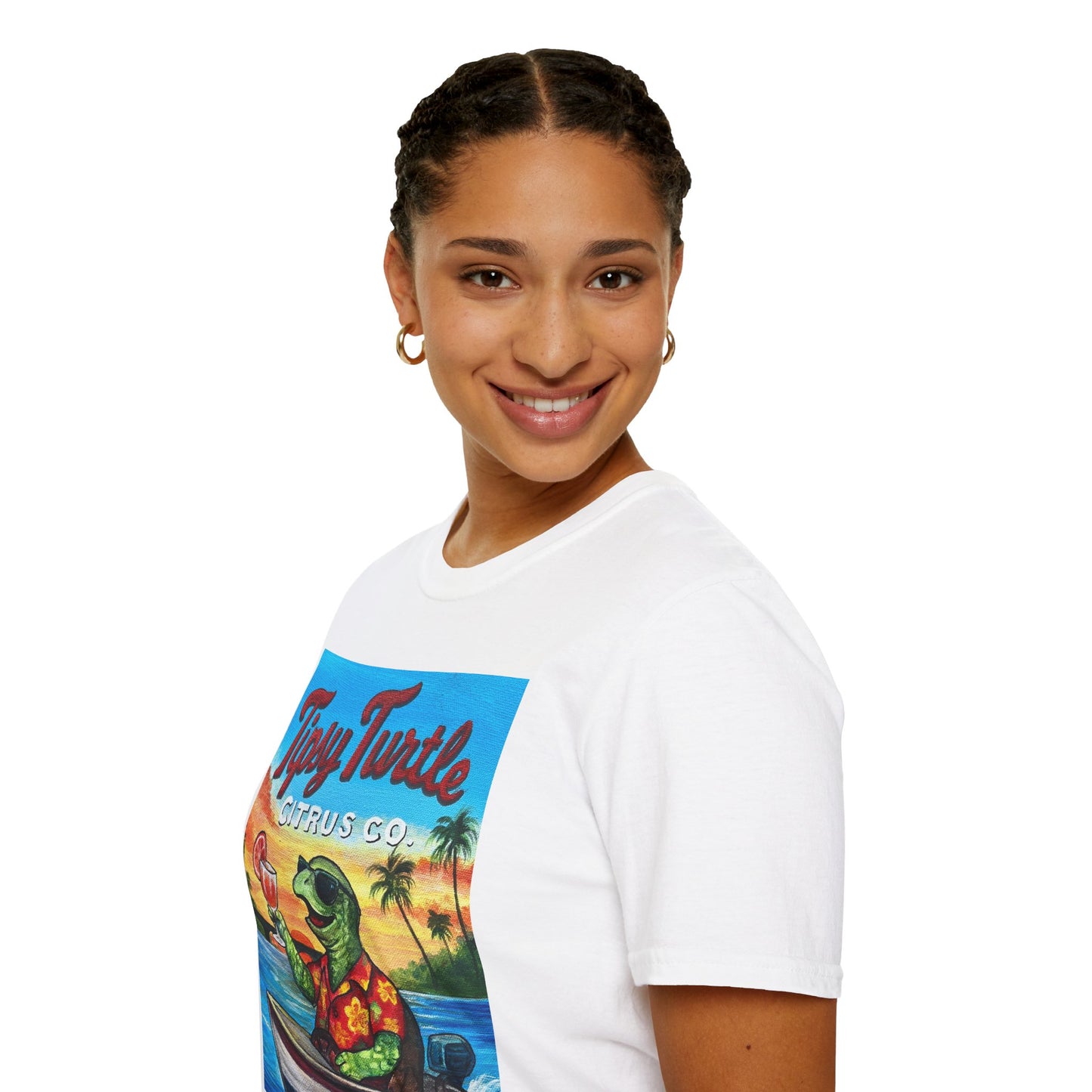 Tipsy Turtle Citrus Company Unisex Softstyle T-Shirt