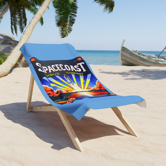 Spacecoast Citrus Beach Towel - Vibrant, Fun Design for Summer Relaxation