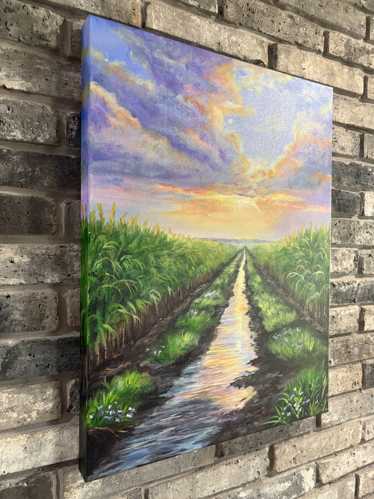 Black Gold Awakening - Original Painting - 18x24 inches