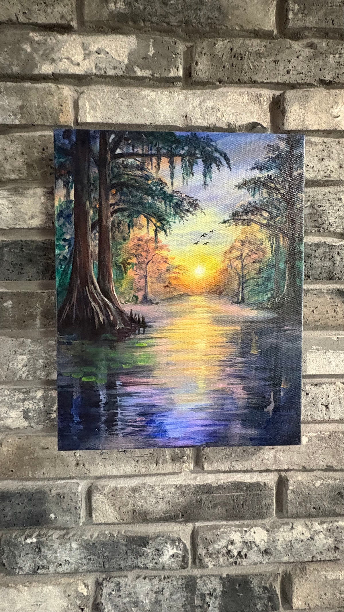 Cypress Morning - Original Painting - 12x16 inches