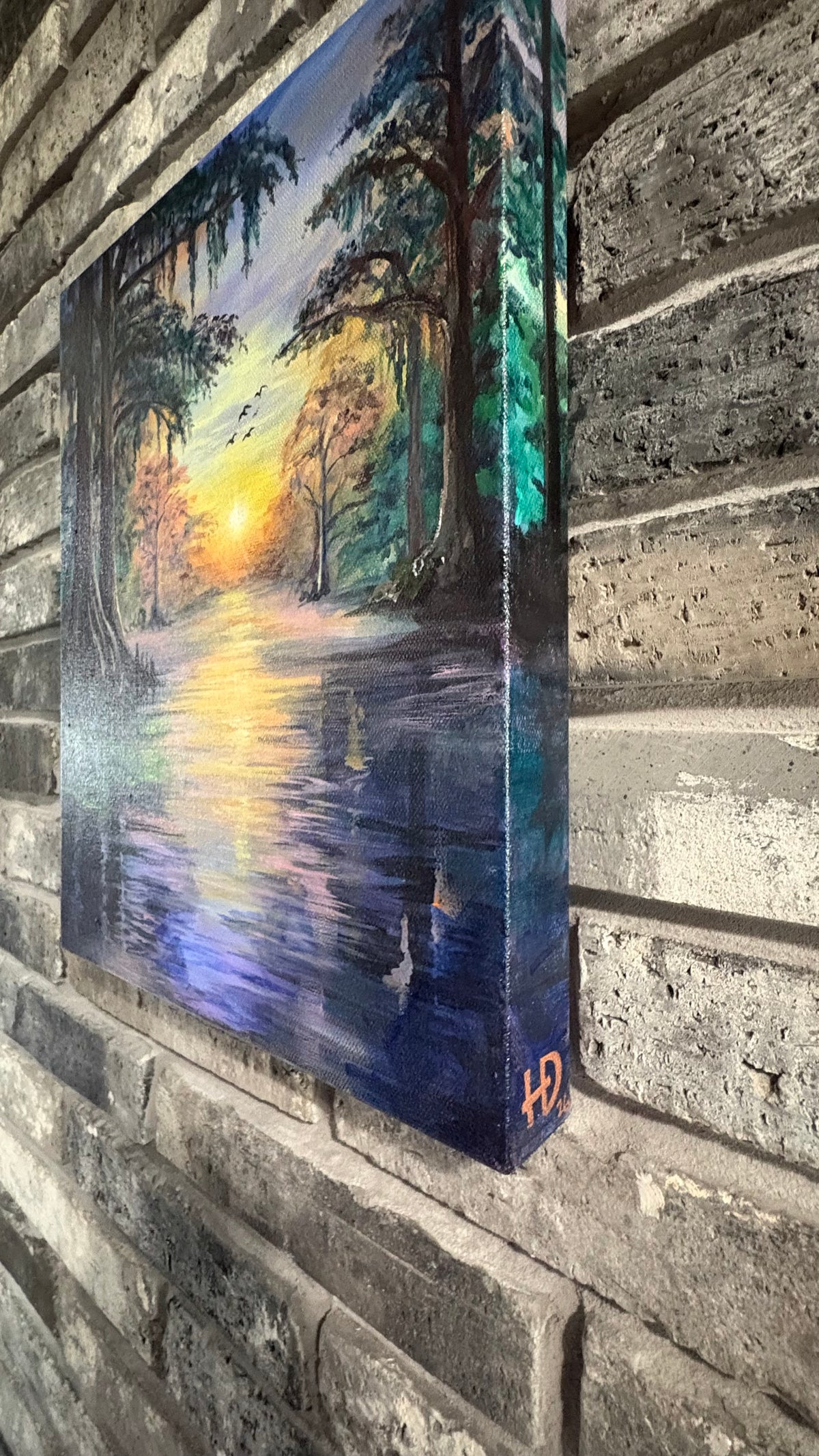 Cypress Morning - Original Painting - 12x16 inches