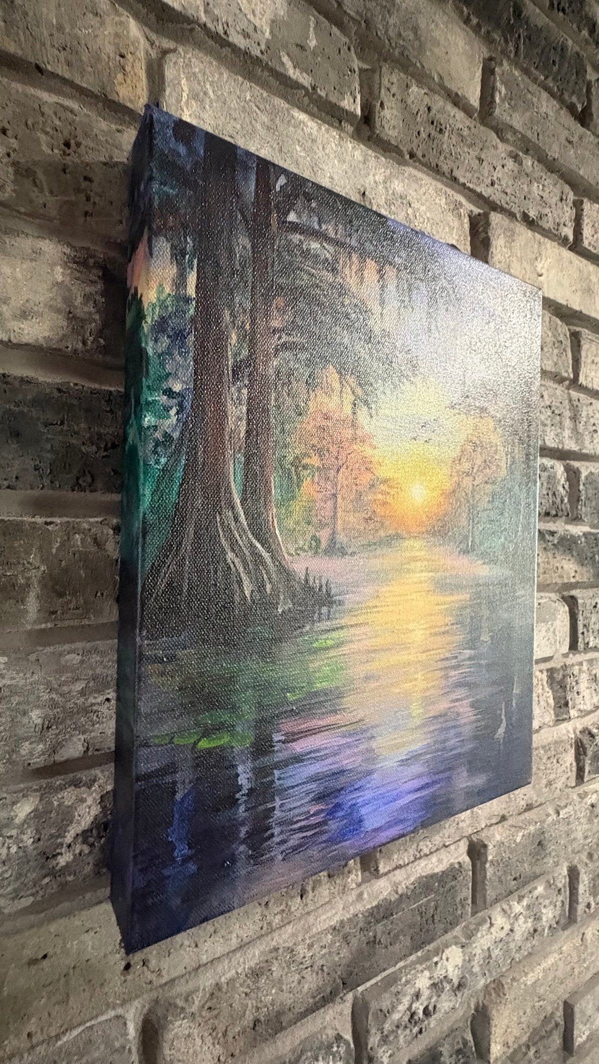 Cypress Morning - Original Painting - 12x16 inches