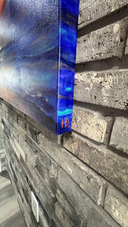 Ember Tide - Original Painting - 36x36 inches