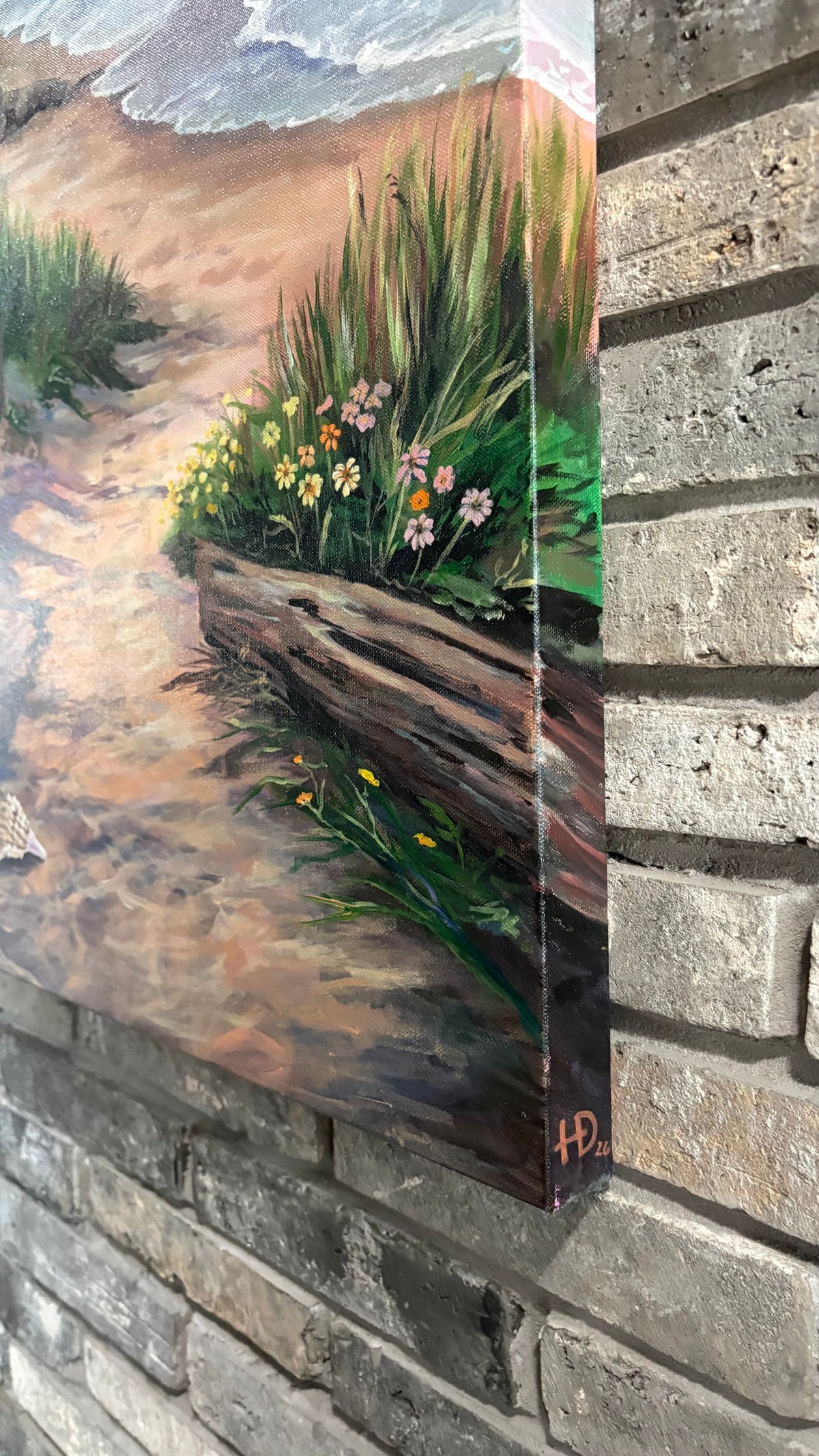 Serenity Seashore - Original Painting - 24x36 inches