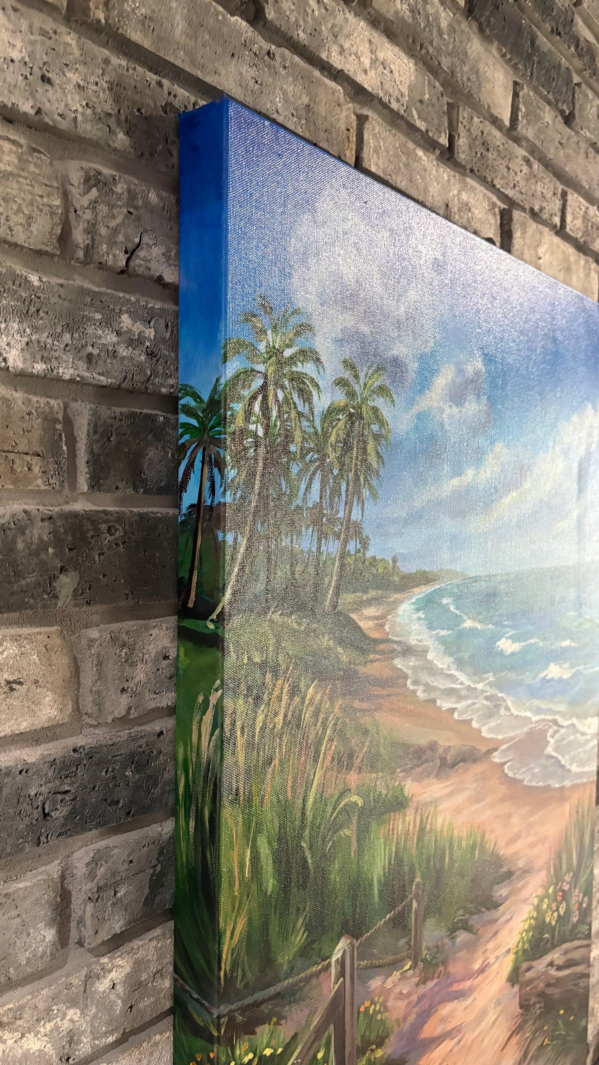 Serenity Seashore - Original Painting - 24x36 inches